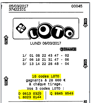 France Loto raffle